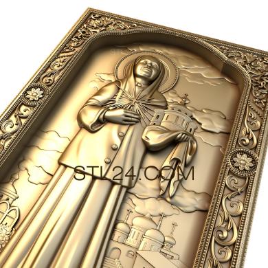 Icons (Icon of the Holy Matron, IK_1280) 3D models for cnc